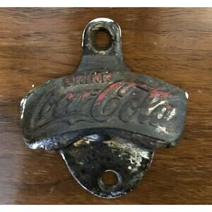 Antique Drink Coca Cola Starr “X” Wall Mount Cast Iron Bottle Opener